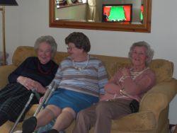 Gwen, Connie and Jean engrossed in the snooker Gallery
